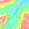 Muara Meo topographic map, elevation, terrain