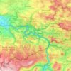 Sächsische Schweiz topographic map, elevation, terrain