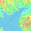 Solway Firth topographic map, elevation, terrain