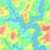 Truro River topographic map, elevation, terrain