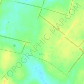 Hlyboke topographic map, elevation, terrain