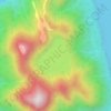 Baron Lake topographic map, elevation, terrain