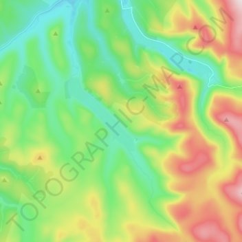 Fruid Water topographic map, elevation, terrain