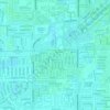Pine Manor topographic map, elevation, terrain