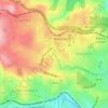 Umgeni River topographic map, elevation, terrain