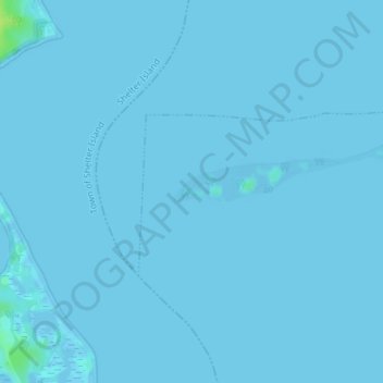 Cedar Island Light topographic map, elevation, terrain