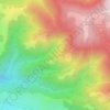 Culmea Dragobăț topographic map, elevation, terrain