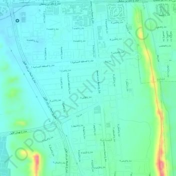 Sanaiya Industrial topographic map, elevation, terrain