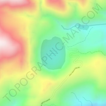 Mamut Copper Mine topographic map, elevation, terrain