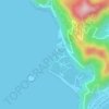 Pantai Air Manis topographic map, elevation, terrain