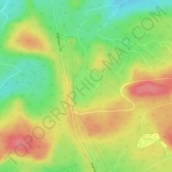 Nine Mile Lake topographic map, elevation, terrain