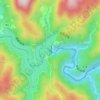 弥栄ダム topographic map, elevation, terrain