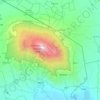 Kilimanjaro topographic map, elevation, terrain