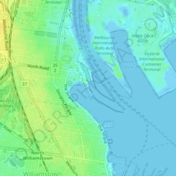 Jawbone Nature Conservation Reserve topographic map, elevation, terrain