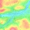 Bridewell topographic map, elevation, terrain