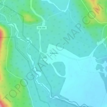 Kiolim topographic map, elevation, terrain