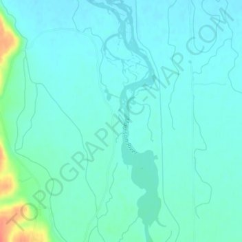 Madison River topographic map, elevation, terrain