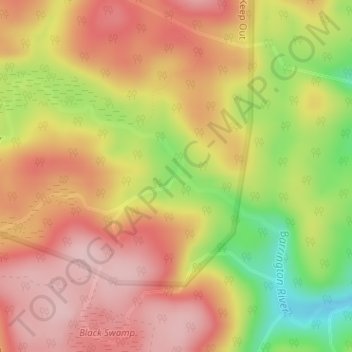 The Big Hole topographic map, elevation, terrain