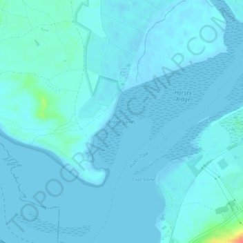 Broad Sands topographic map, elevation, terrain