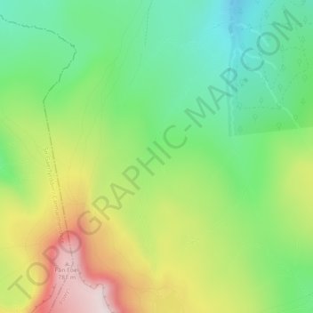 Trinant topographic map, elevation, terrain