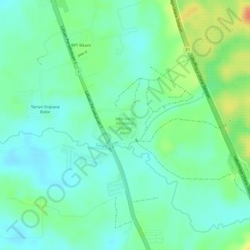 Sime Darby Plantation Ladang Bikam topographic map, elevation, terrain