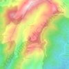 Pamutan Grassland topographic map, elevation, terrain