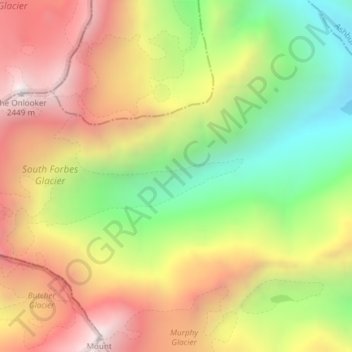 Ramsay Glacier topographic map, elevation, terrain