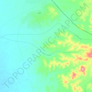 شعيب العقدية topographic map, elevation, terrain