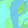 Amazon River topographic map, elevation, terrain