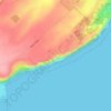 White Cliffs of Dover topographic map, elevation, terrain