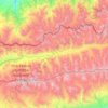 Chong-Kemin River topographic map, elevation, terrain