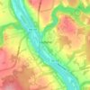 Hartland topographic map, elevation, terrain