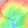Drakia topographic map, elevation, terrain