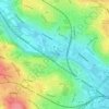 River Aire topographic map, elevation, terrain