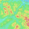 Hoko River topographic map, elevation, terrain