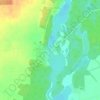 Obra topographic map, elevation, terrain