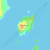 Isla Mercedes topographic map, elevation, terrain