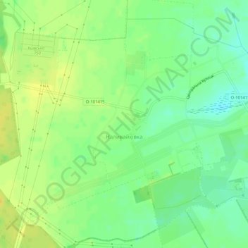 Nalyvaikivka topographic map, elevation, terrain