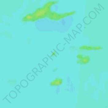 Slate Islands topographic map, elevation, terrain