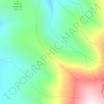 Castellated Ridge topographic map, elevation, terrain