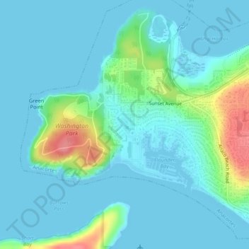 Skyline Home Owners Association topographic map, elevation, terrain