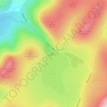 Spelga Dam topographic map, elevation, terrain