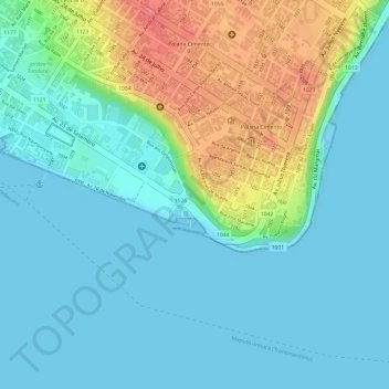 Central "C" topographic map, elevation, terrain