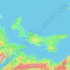 Northumberland Strait topographic map, elevation, terrain
