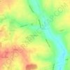 Coles Green topographic map, elevation, terrain