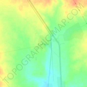 Khirbat al Burj topographic map, elevation, terrain