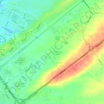 Academic City topographic map, elevation, terrain