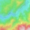 藤原ダム topographic map, elevation, terrain