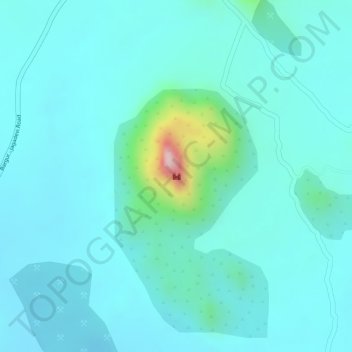 Nagamangalam Fortress topographic map, elevation, terrain