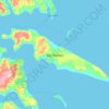 Isla Tranqui topographic map, elevation, terrain